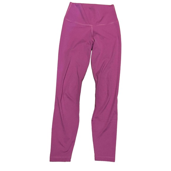 NIKE Women's Dri-FIT Mid-Rise Full Length Leggings Size Small Purple - Picture 1 of 5